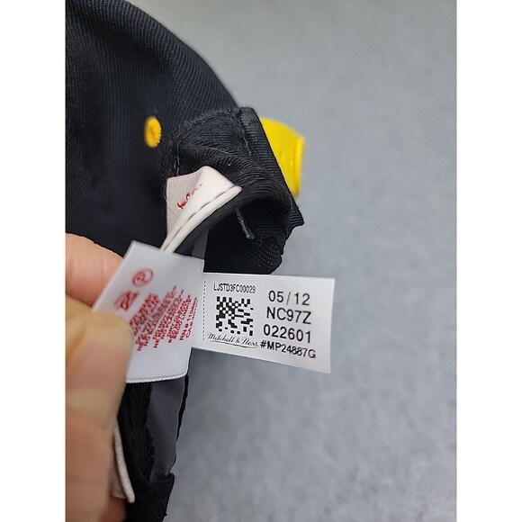 Mitchell Ness Hat Cap NFL Snapback Steelers Black Yellow Wool Embroidered Logo - Picture 11 of 12